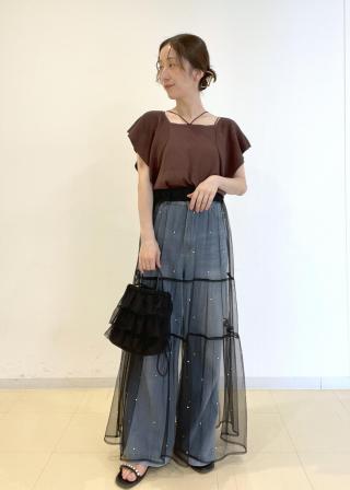 ROPÉ PICNIC(ロペピクニック) / コード使いカップ付きリブキャミ