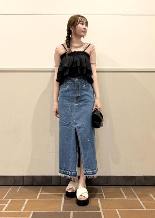 今期【杏さん着】オーガンジービスチェコンビ カットソー 今期【杏さん着】オーガンジービスチェコンビ カットソー 23区 tシャツ