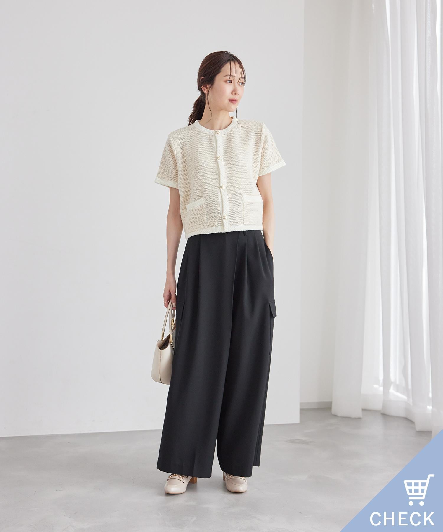 ベージュ　ブラウン　レディース　夏服　まとめ売り　きれいめ　オフィス eau369-01.jpg