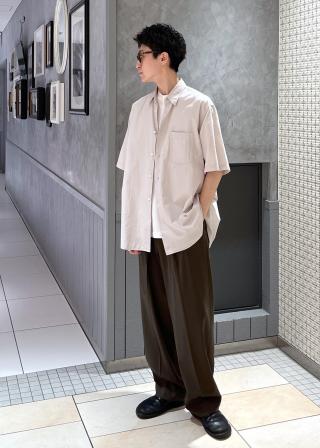 Stone  オーバーシャツ M ガーメントダイ STONE ISLAND - 【ラスト1点】 43310 SUPIMA COTTON / オーバー