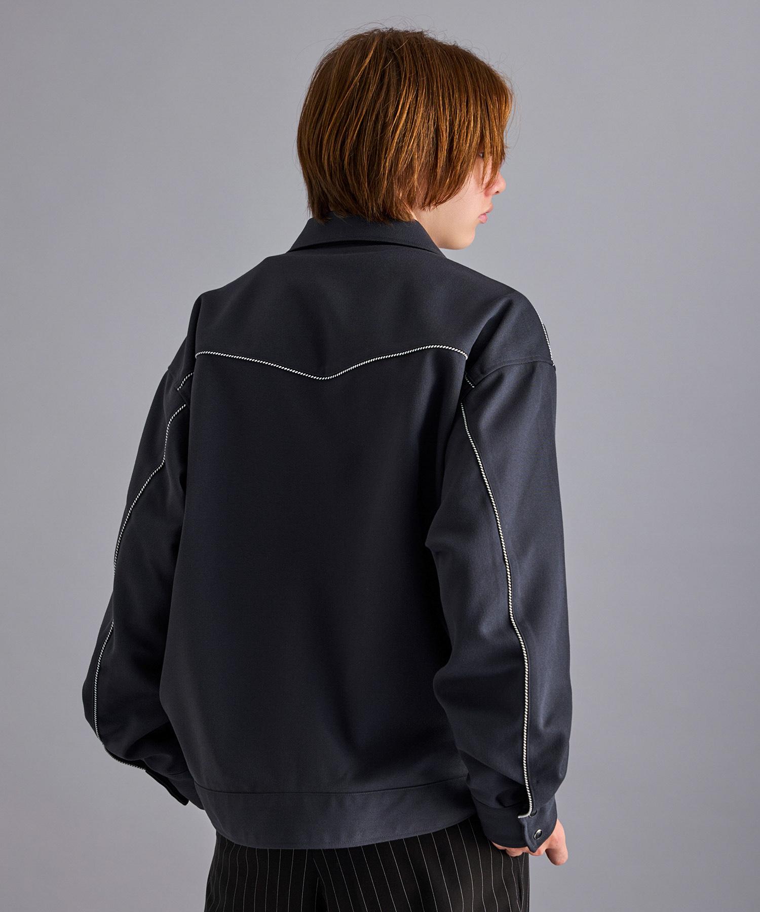 mystic／2024AW ブルゾンジャケット ／2 YASHIKI - 【24AW】Shigure Zip Blouson(DARK OLIVE) | Salty
