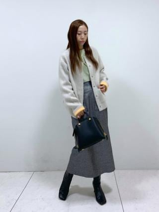 ROPE' / ロペ チャイニーズラクーン接結カーディガン ロペ ROPE' チャイニーズラクーン接結カーディガン （ネイビー