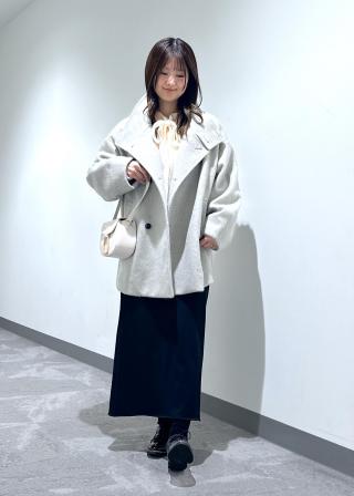 ROPÉ PICNIC(ロペピクニック) / シャギースタンドカラーミドルコート