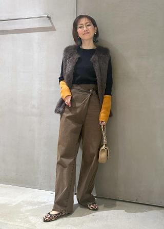 ディーゼル　ジップアップリブニット　ブラック　S ウール混　長袖　ロゴ　羽織り LE CERCLE par ropé(ル セルクル パー ロペ) / 袖バイカラー