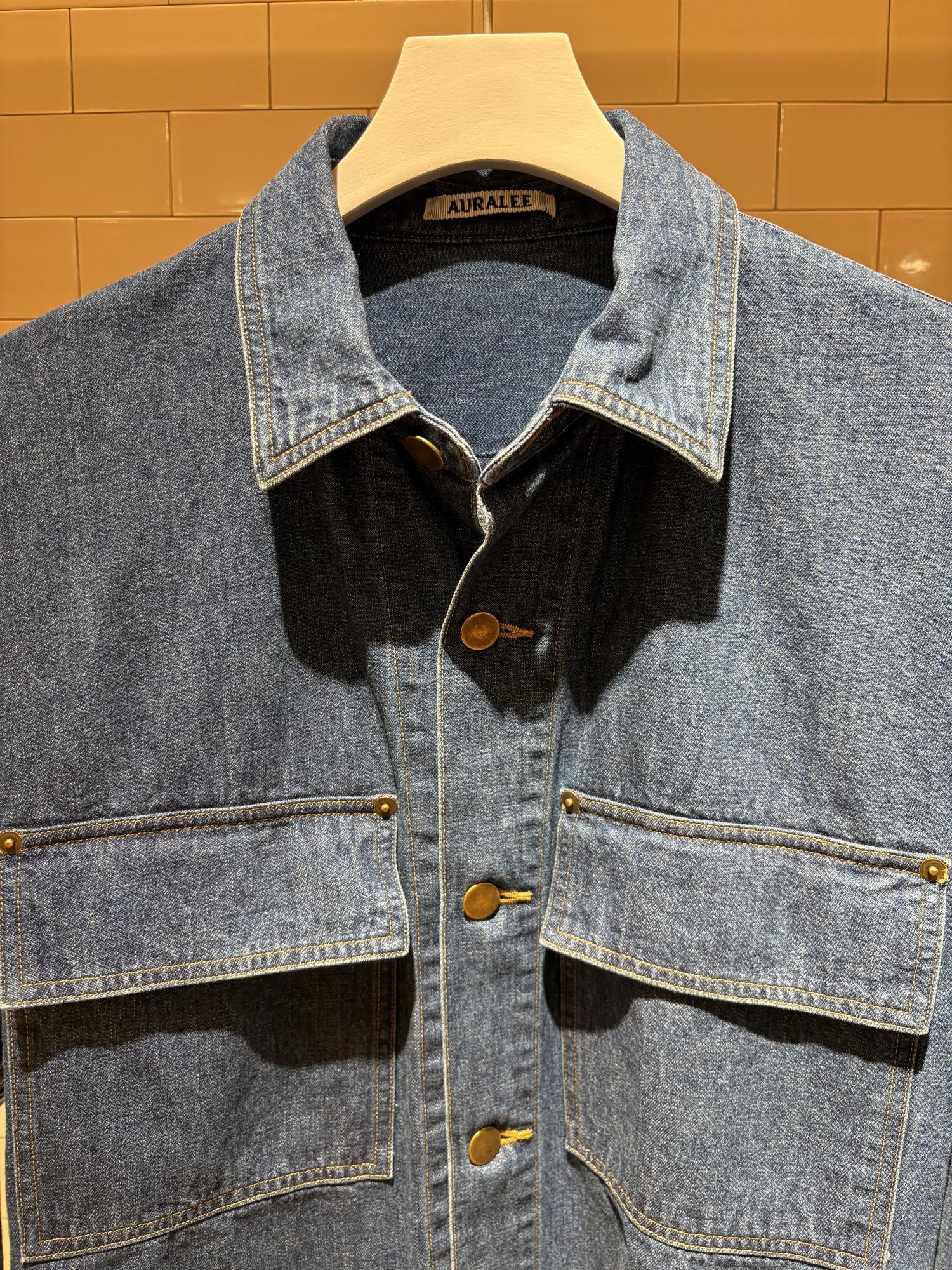 AURALEE/オーラリー】SELVEDGE LIGHT OZ DENIM SHIRT | STAFF AURALEE/オーラリー】SELVEDGE LIGHT OZ DENIM SHIRT | STAFF