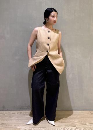 EMOELLE(エモエレ) / 【EMOELLE】スクエアネックジレトップス