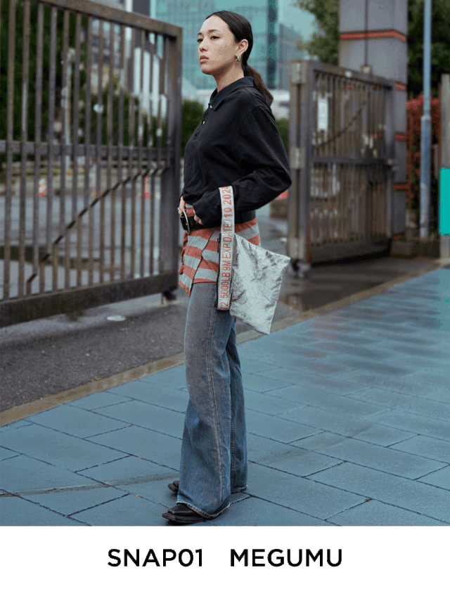 モデル3名が私服とMIXスタイリング。バッグが主役の モデル3名が私服とMIXスタイリング。バッグが主役の