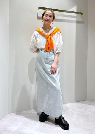 【新品タグ付き】amiur ブラウス リボン付きコウモリカラーブラウス[品番：IGAW0004102]｜axes