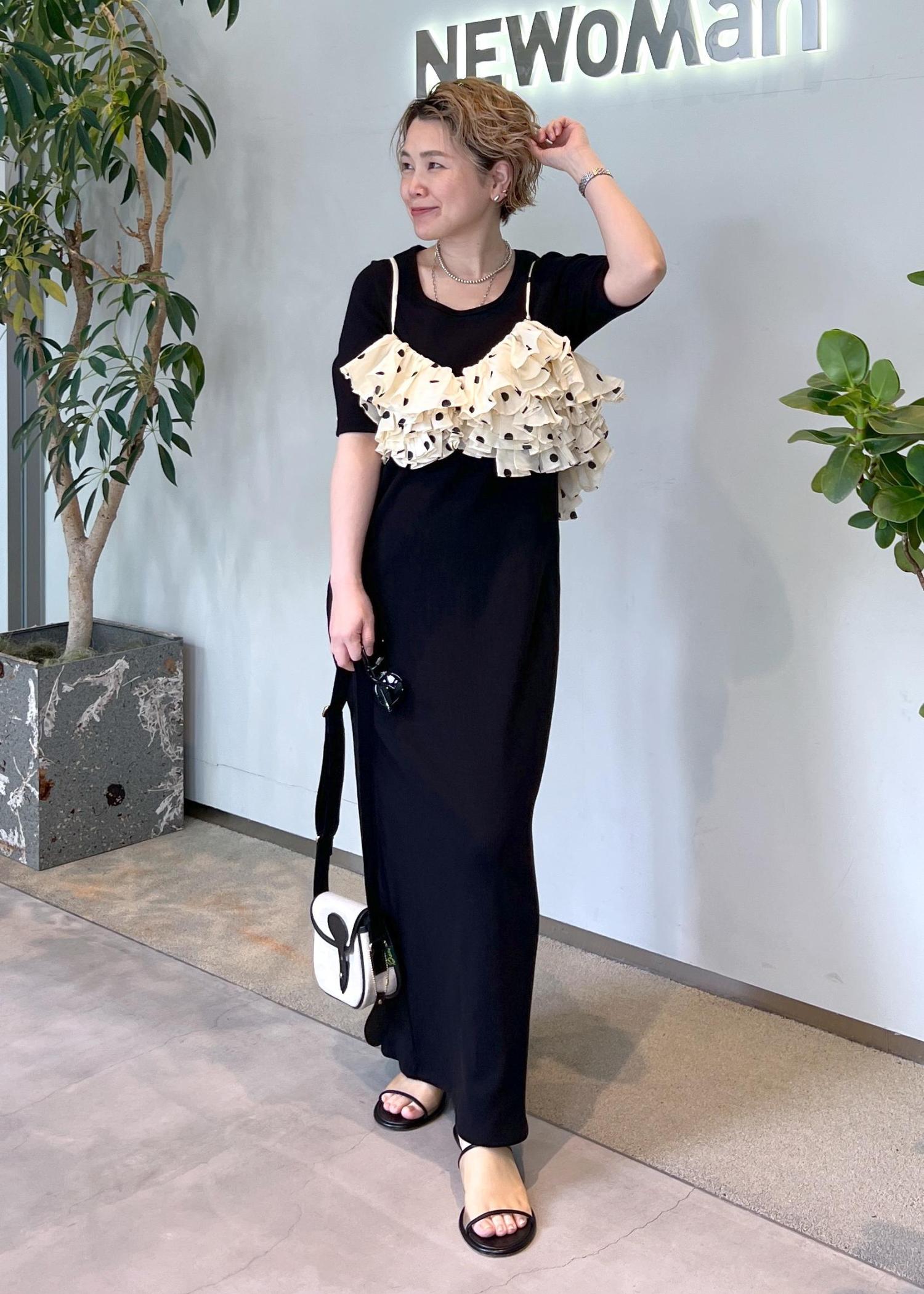 crinkle crinkle crinkle】Dot camisole / hirom / SALON adam
