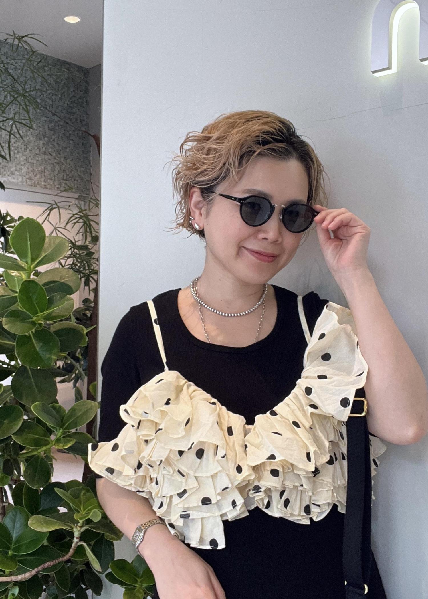 crinkle crinkle crinkle】Dot camisole / hirom / SALON adam