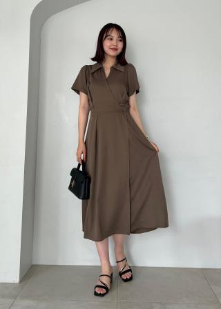 VIS(ビス) / 【WEB限定】カシュクールラップワンピース