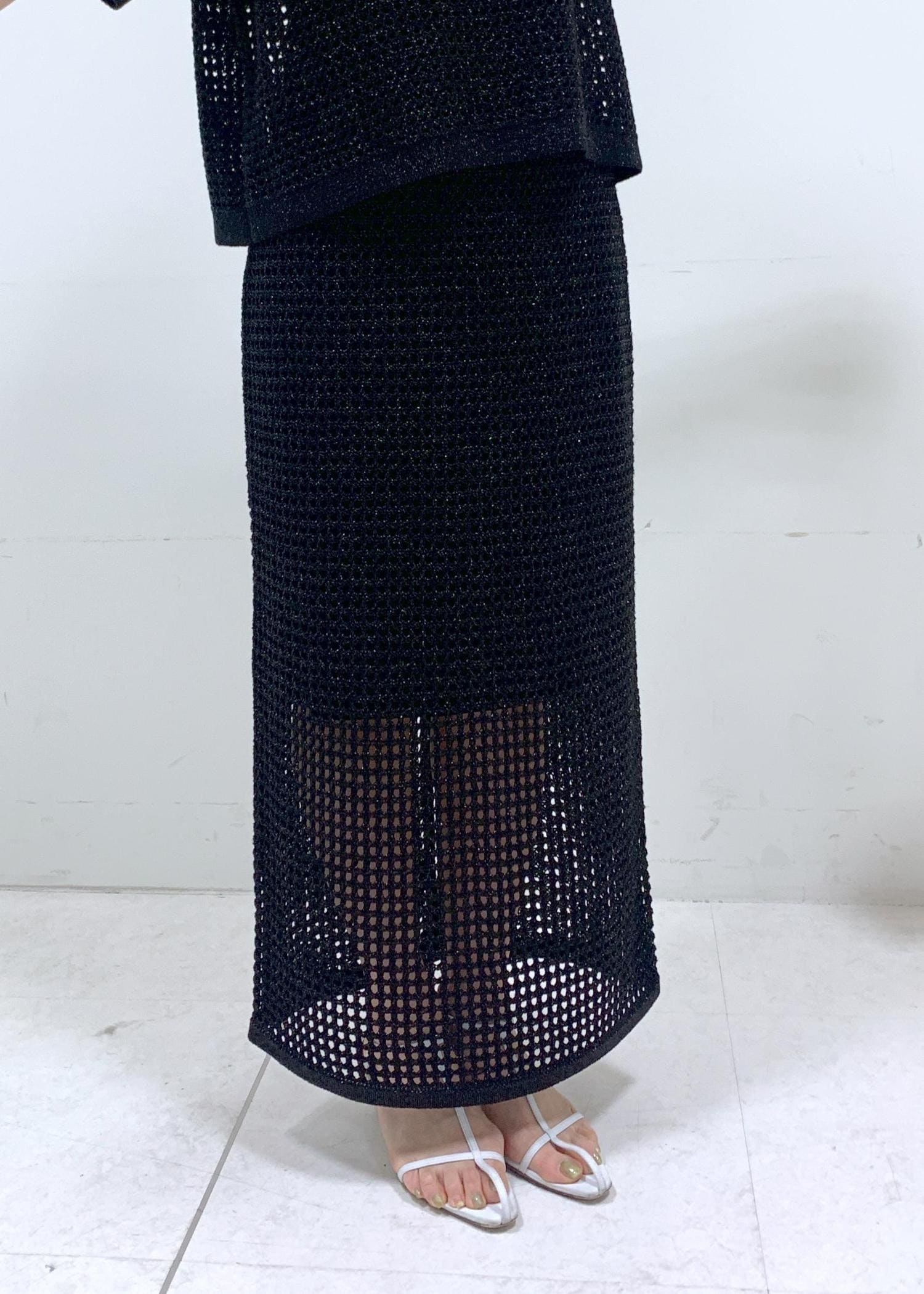 RECYCLE POLYESTER WOOL MESH セットアップ メッシュセットアップstyle / takako / ROPÉ ｜J'aDoRe JUN ONLINE