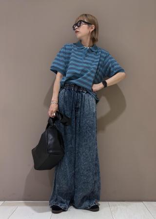 LACOSTE for ADAM ET ROPE' 別注 ポロシャツ ボーダー ADAM ET ROPE'｜【LACOSTE for ADAM ET ROPE'】別注Multi Border