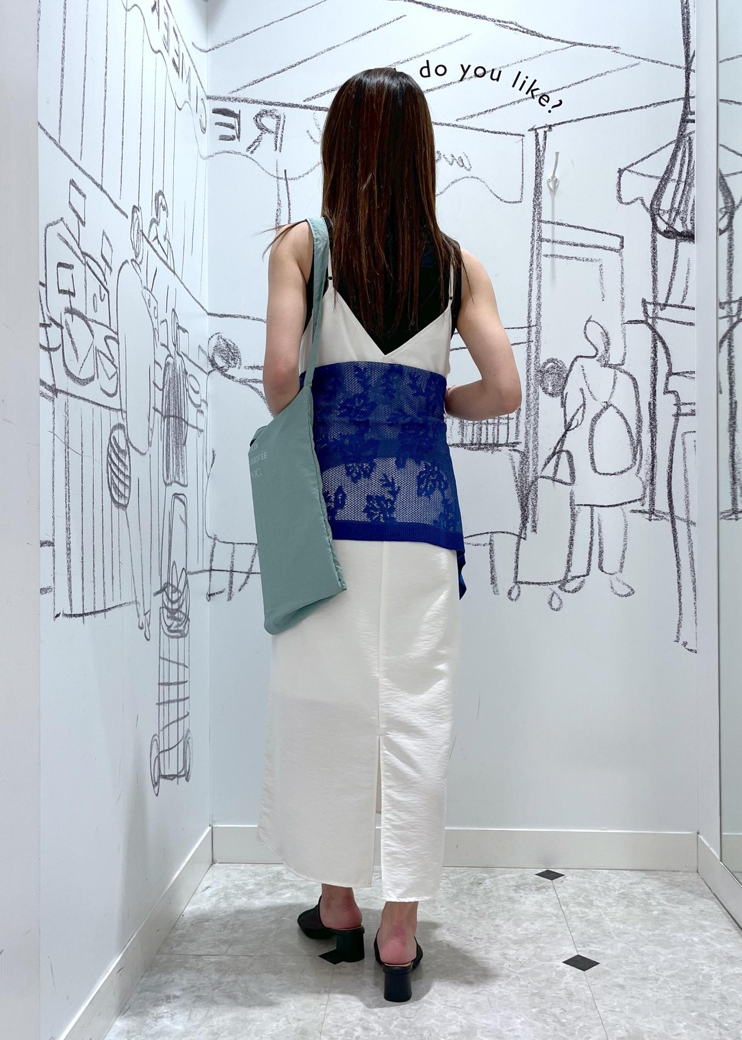 ミニシンプルワンピース✿涼しげ春夏コーデデート用 ブルーカーデを活かせる夏のワンピースコーデ / minako / ROPÉ