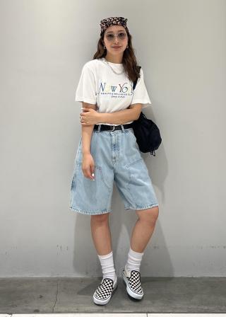 カーハート DOUBLE KNEE DENIM SHORTS ハーフパンツ DOUBLE KNEE SHORT SMITH DENIM I034867 01A3 ショートパンツ