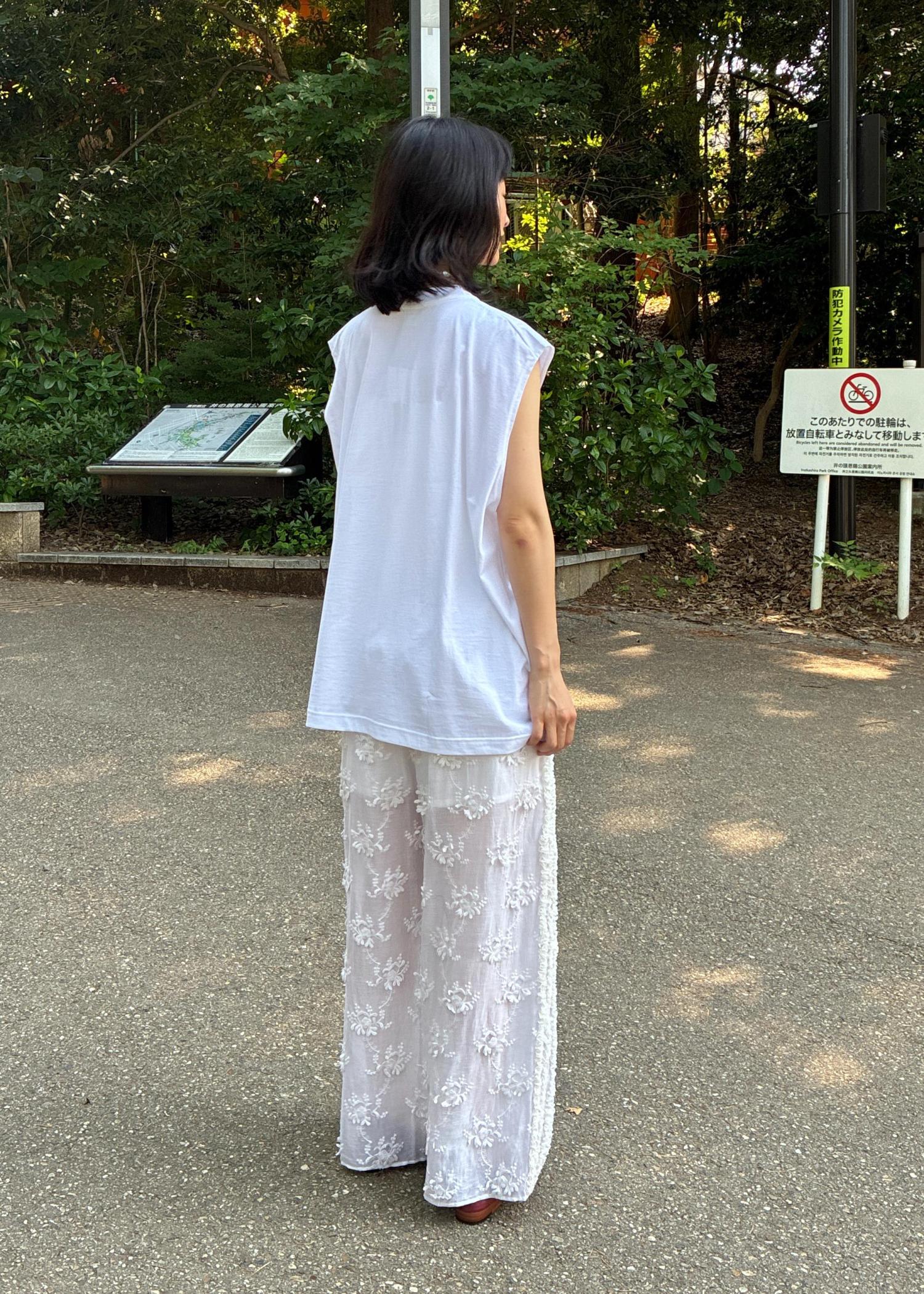 平成レトロ　アルバローザ　ハイビ柄サブリナパンツ　フェアリーグランジ　平成ギャル ALBA ROSA アルバローザダッフルブランケットコートギャル
