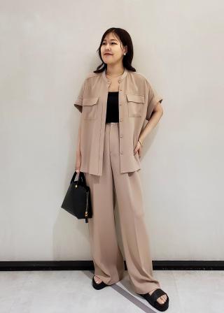 [ROPÉ] リアルレザーチェーンモチーフフラットパンプス リアルレザーチェーンモチーフフラットパンプス / ASAKI / ROPÉ