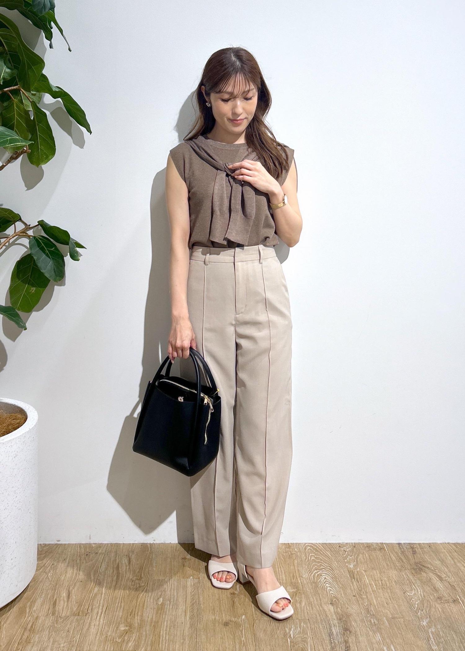 【あか抜けコーデ♡】Dior バレリーナ Andy/アンディ】ギャザーデザイン リボン ハイネック ジップ