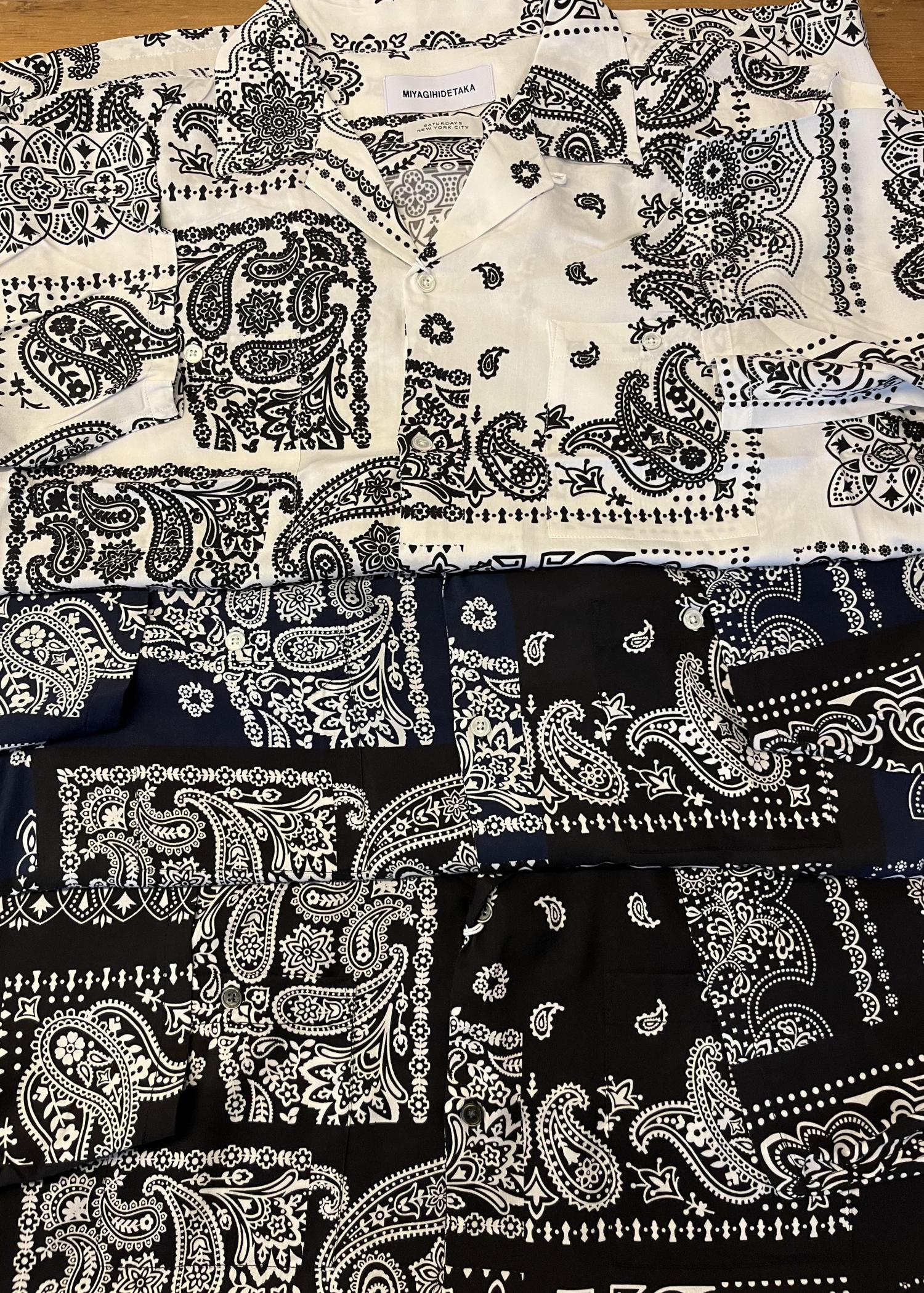 MIYAGIHIDETAKA × Saturdays NYC Bandana SS shirt / Marin