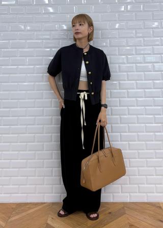 国内配送【LOEWE】ロゴパッチ ハイウエスト パンツ ADAM ET ROPÉ FEMME(アダム エ ロペ ファム) / 【WEB限定】ハイ