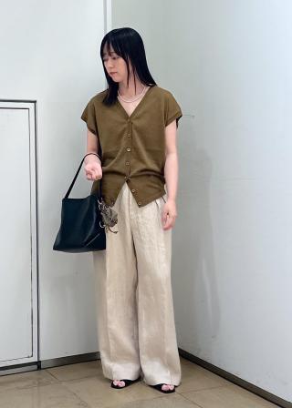 リネンニットベスト2WAYカーディガン［ドライタッチ・洗える］ SALON adam et rope'｜リネンニットベスト2WAYカーディガン