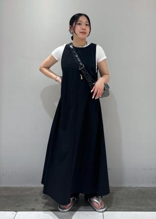 アダムエロペ 美品 ラメストライプ ロングワンピース ネイビー フリーサイズ アダムエロペ 美品 ラメストライプ ロングワンピース ネイビー