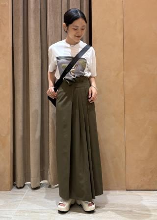 アダムエロペ 【接触冷感】【吸水速乾】アシメタックスカート カーキ34サイズ新品 ADAM ET ROPE'｜アシメタックスカート | Rakuten Fashion(楽天