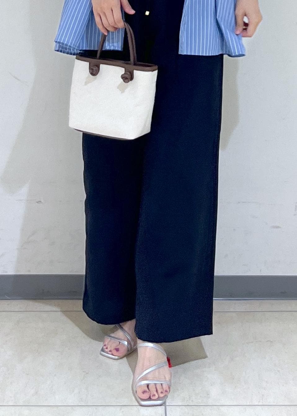 ☆WEEKEND☆直営店買付☆お洒落リネンキャンバスジレ/PACE セットアップ対応】リネン ミックスツイード ジレ / 23区