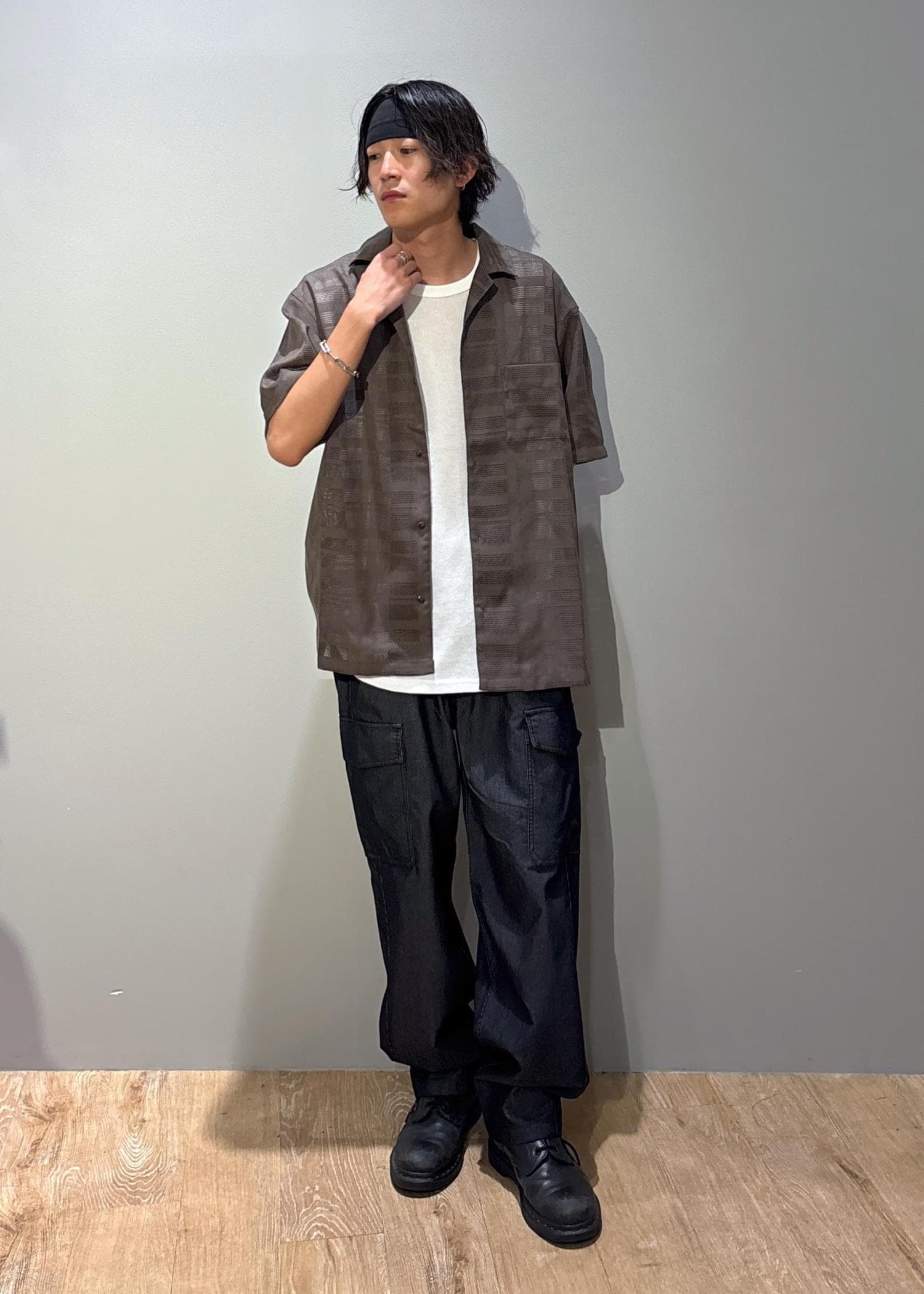 C6233 AmericanaTシャツリラックスコーデ メッシュカラーシャツコーデ / Taka / OUTLET ｜J'aDoRe JUN ONLINE