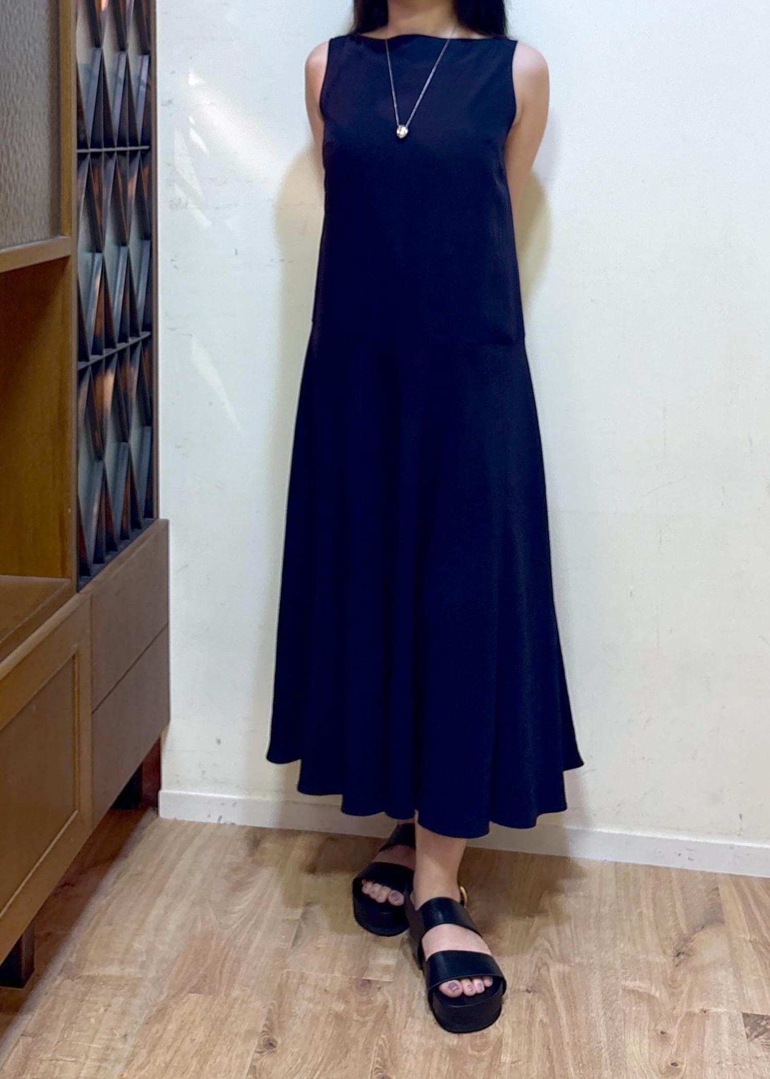 individualsentiments レーヨン×リネン ワンピース ◇PEレーヨンリネンワンピース（0773140500