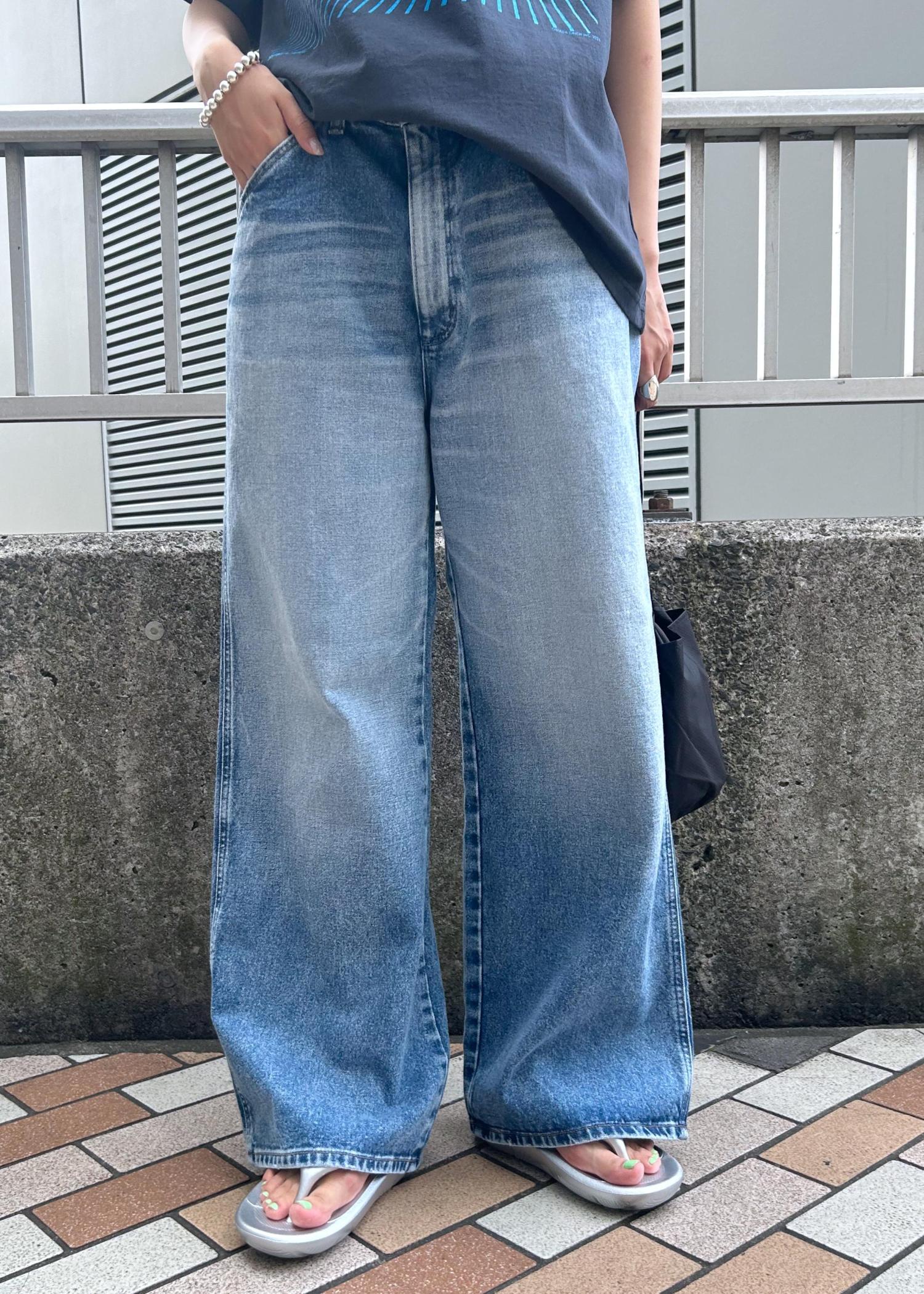 ゆか Oblada】SPACE TEE× 【Wrangler】別注WIDE FLARE JEAN / yuuka