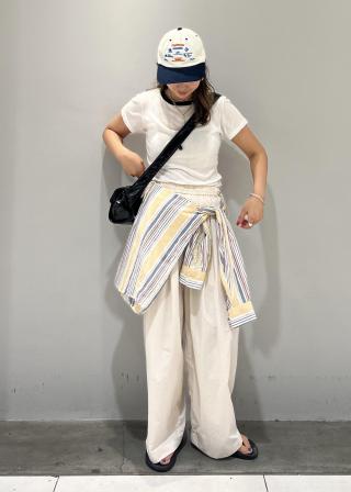 カーディガン 「Miller for ADAM ET ROPE' 」別注 シアーカーディガン＆Tシャツ レディース ADAM ET ROPE'｜【Miller for ADAM ET ROPE' 】別注 シアー