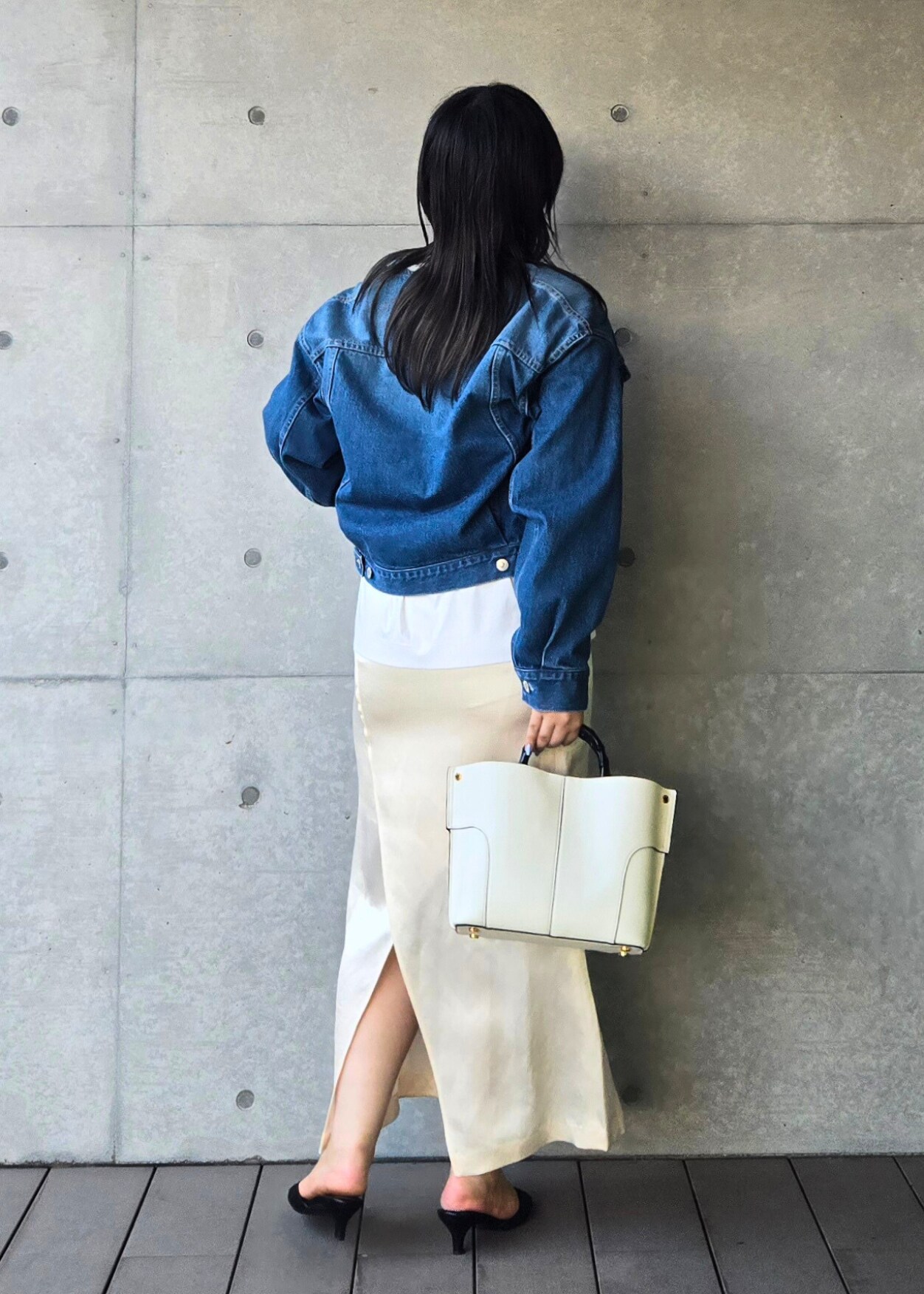 岡山デニム着まわしコーデ color : Blue / YUKO / ROPÉ ｜J