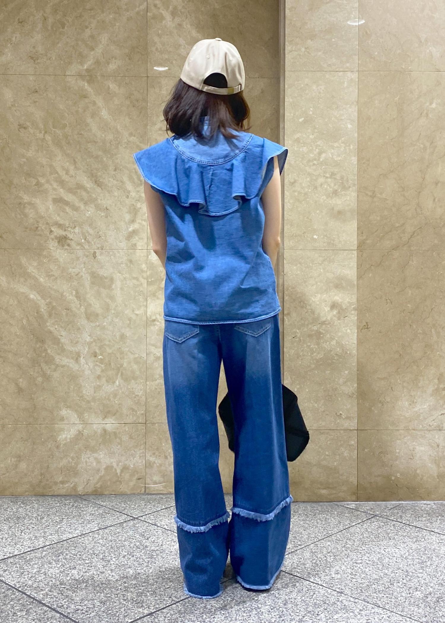 【DIESEL】デニム ビキニ トップ＆ボトム セットアップ DE-VILLE Tube top in stretch denim｜ブルー｜ウィメンズ｜DIESEL