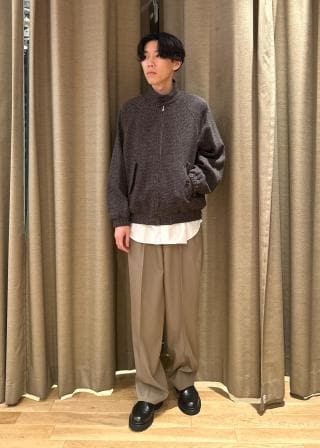 ジャケット・アウター ALPACA WOOL SILK TWEED ZIP BLOUSON 4 ALPACA WOOL SILK TWEED ZIP BLOUSONの通販 by Dover shop｜ラクマ