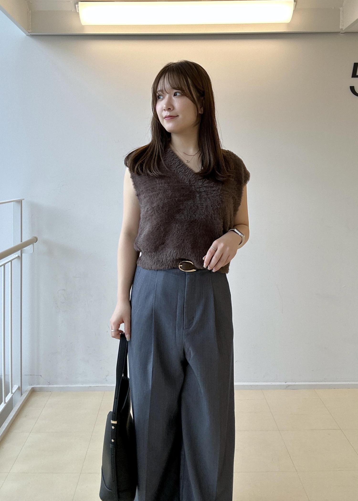 フェザーニットを使った大人っぽコーデ / mariko / ROPÉ PICNIC