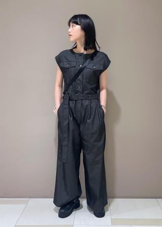 ADAM ET ROPE ノーカラースリーブオールインワン ADAM ET ROPE'｜ノーカラースリーブオールインワン | Rakuten