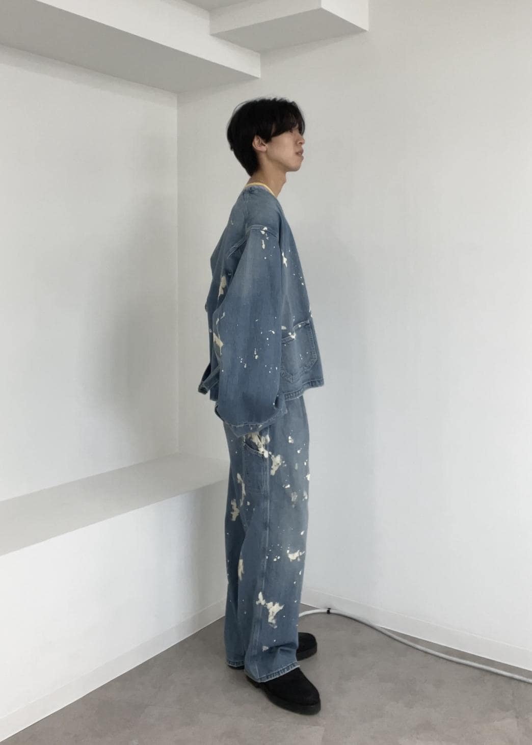 春夏　人気 ADORE セットアップ デニム スラブ 変形 ベーシック 完売 デニムセットアップ レディース 春夏秋[品番：PENA0033264