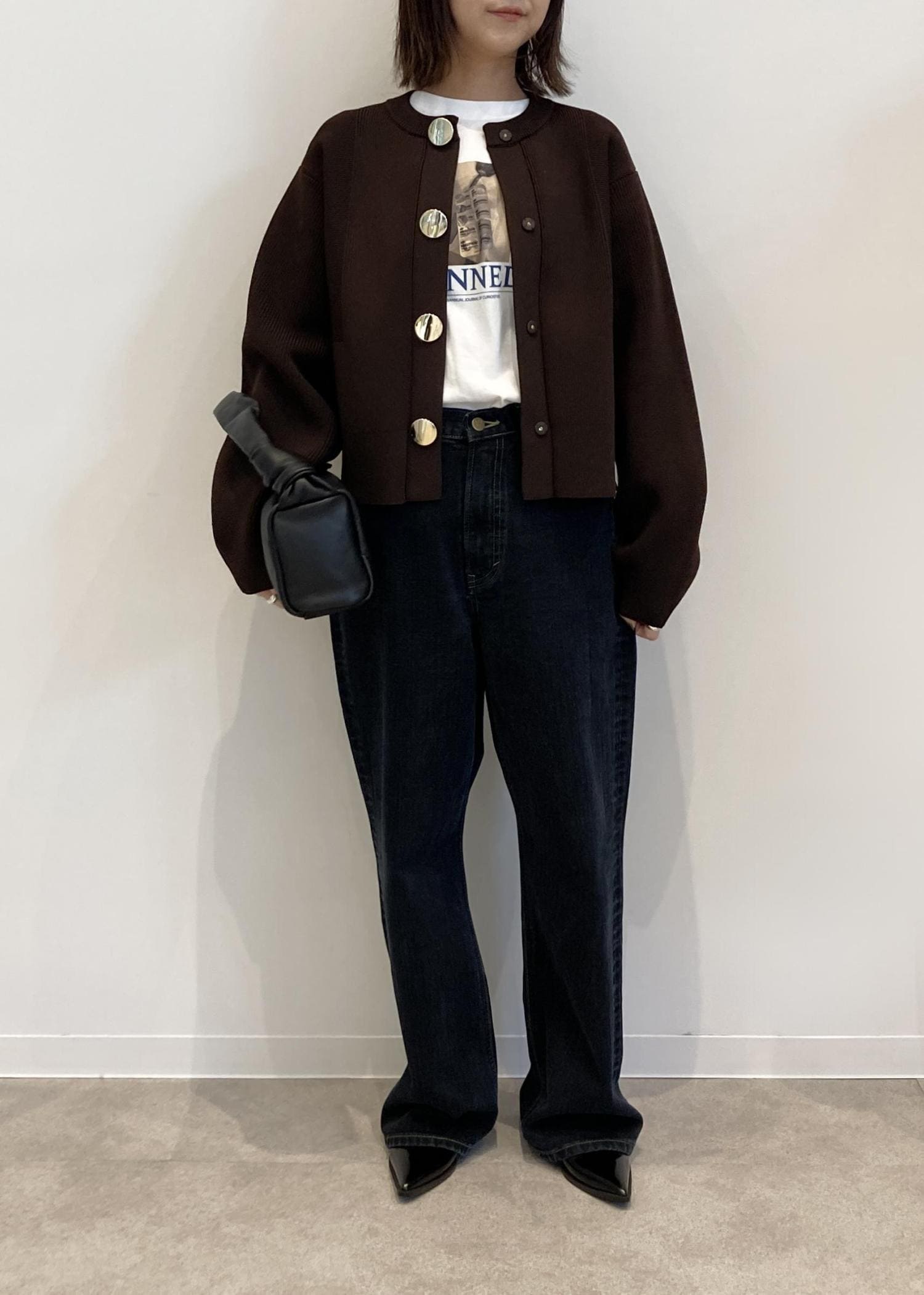 zeny♣︎さま　ADAM ET ROPE スムースボックスカーディガン☆完売品 ADAM ET ROPÉ(アダム エ ロペ)の「スムースボックスカーディガン