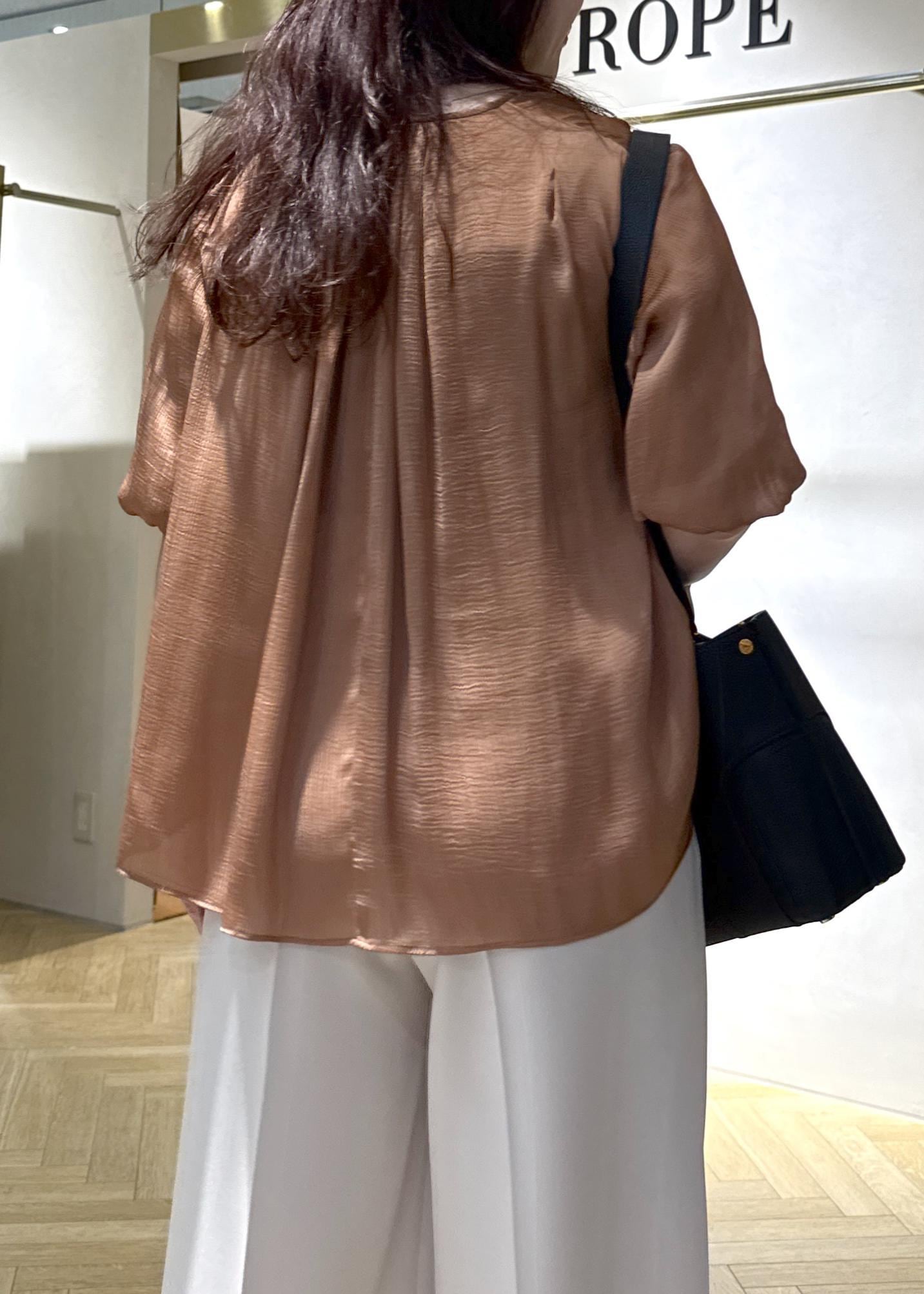 楊柳スキッパー半袖ブラウス / yayoi / ROPÉ ｜J'aDoRe JUN ONLINE