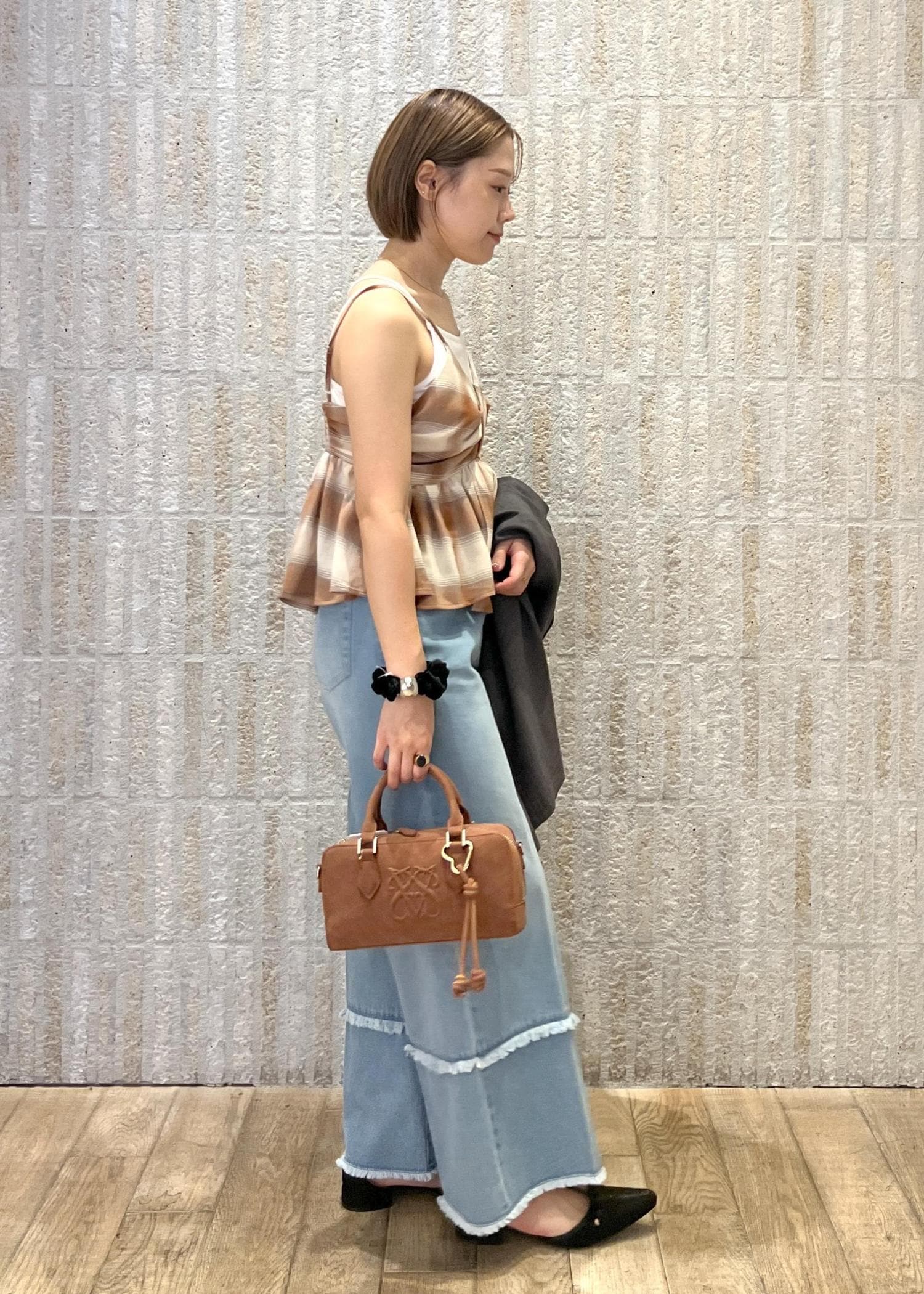 ウニヒピリ（コーデ依頼用） Cotton Lurex Border Print Scarf | Pasand by ne Quittez pas