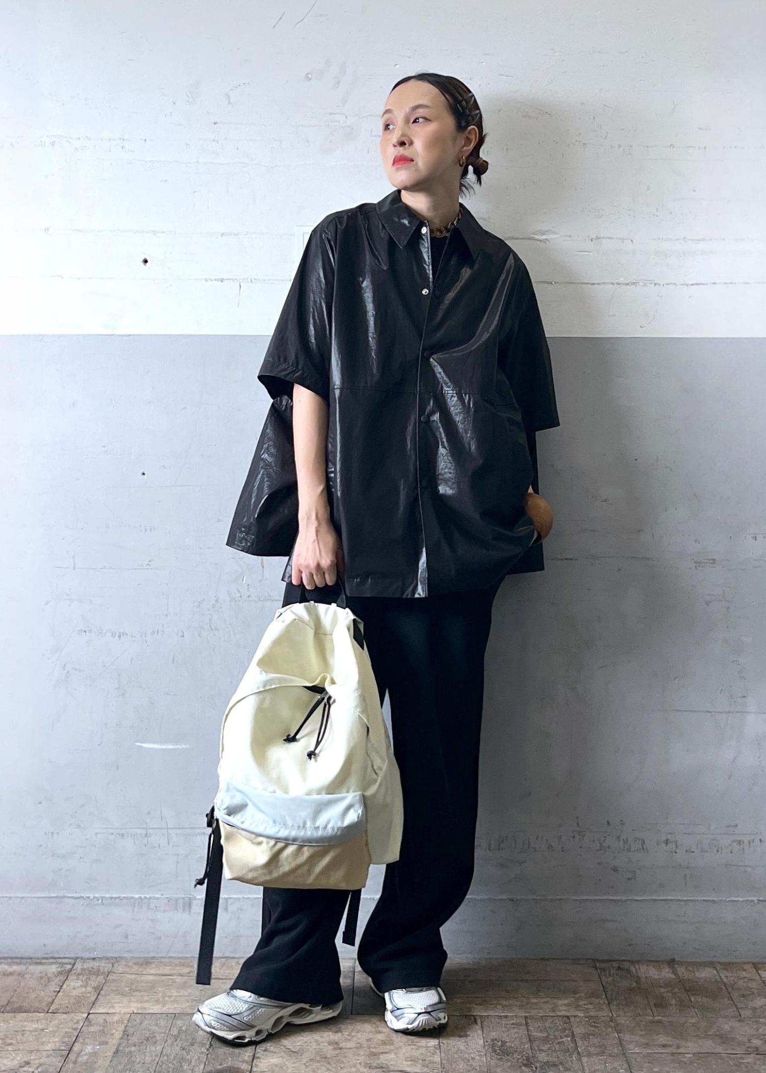 新品タグ付　cen. 2wayフーディシャツブルゾン NEW!】2wayスリーブコーティングシャツブルゾン / Kawabata