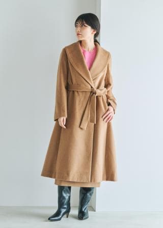 カシミヤ　ショールカラーコート　ベージュ　cashmere ポンチョ　アウター 楽天市場】カシミア ポンチョ（レディースファッション）の通販