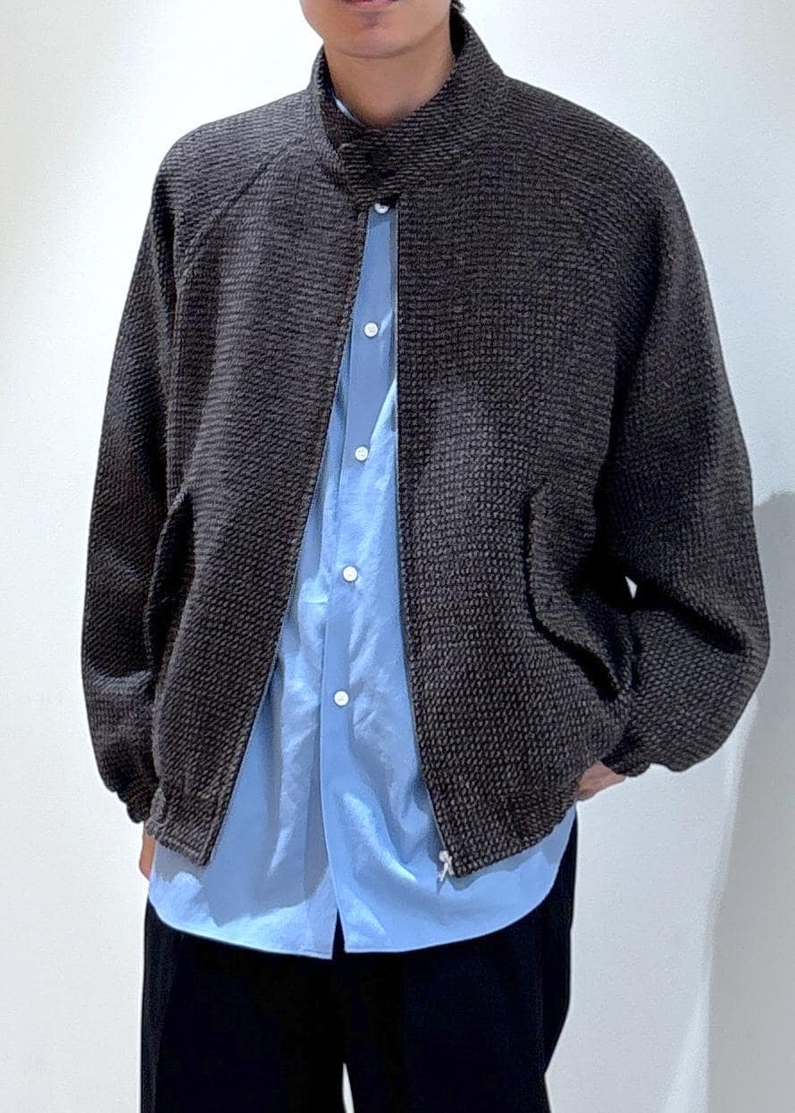 AURALEE/オーラリー】ALPACA WOOL SILK TWEED ZIP BLOUSON