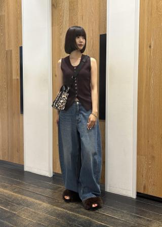 アダムエロペ　フルニードルニットジレ ADAM ET ROPE' ベスト ジレ フルニードルニットジレ レディース