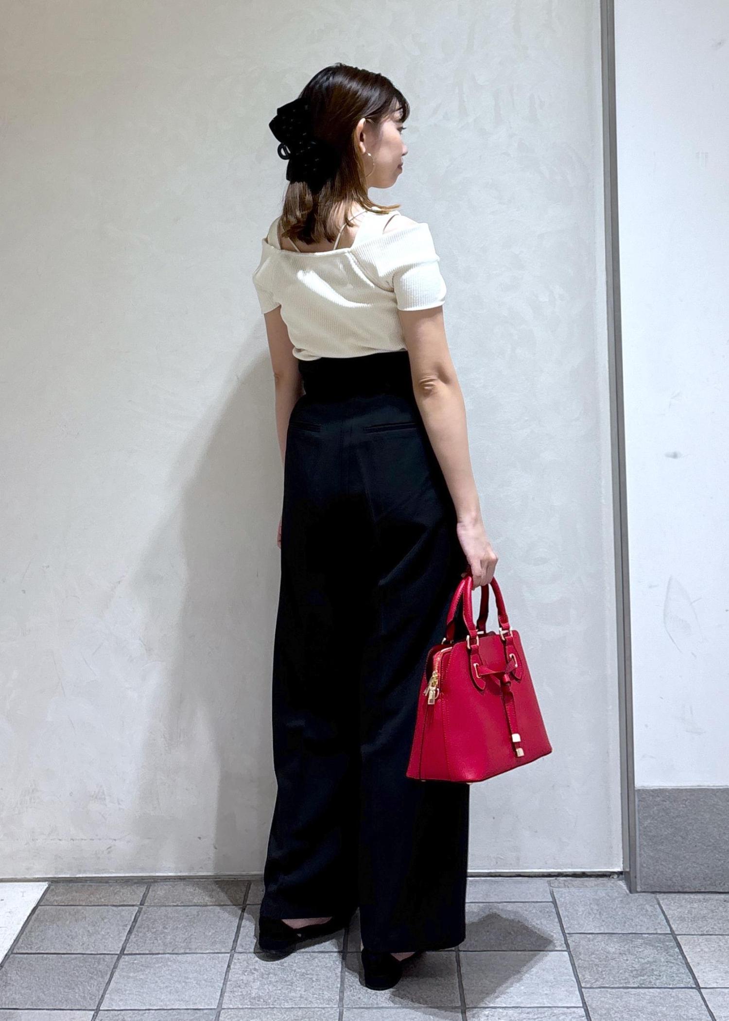 white × black × red hand bag / erika / VIS ｜J'aDoRe JUN ONLINE