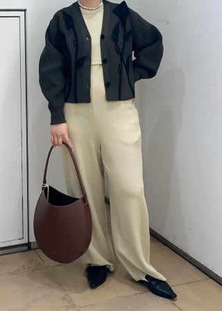 ADAM ET ROPÉ 【サステナブル】Wフェイスジャージーセットロンパース ADAM ET ROPE' オールインワン 「サステナブル」Wフェイス