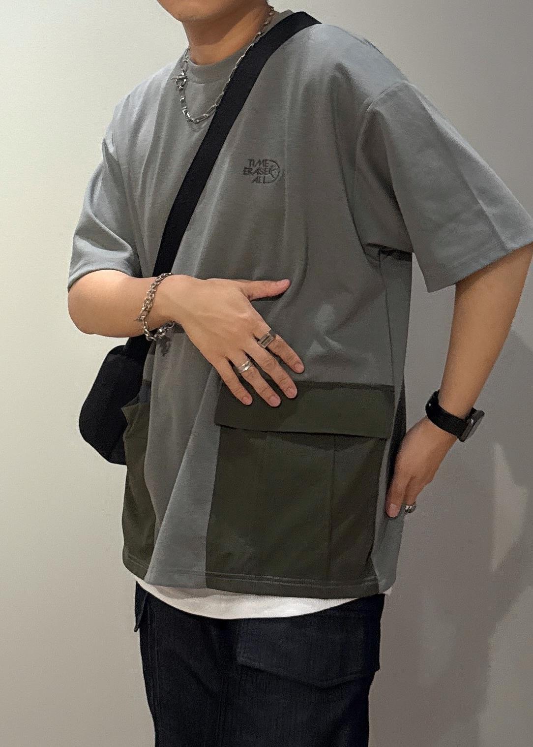 ナイロン切替WポケットTシャツ / YUYA / OUTLET ｜J'aDoRe JUN