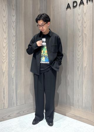 アダム エ ロペ 夏サマーシーズン パンツスーツ L W76 濃紺 大きいDMW アダム エ ロペ 夏サマーシーズン パンツスーツ L W76 濃紺
