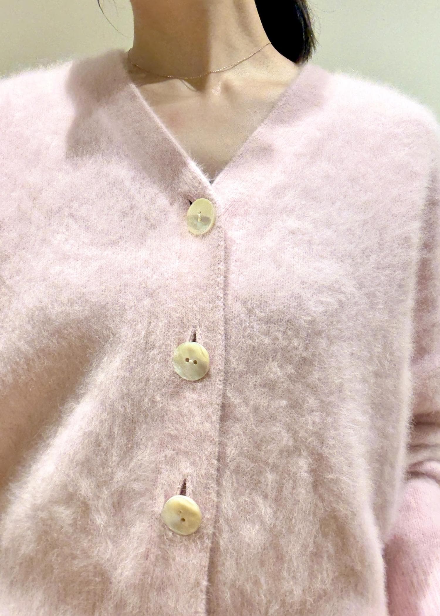 カシミヤカーディガン セール】 【洗える】ソフトカシミヤミックス Vネックニット